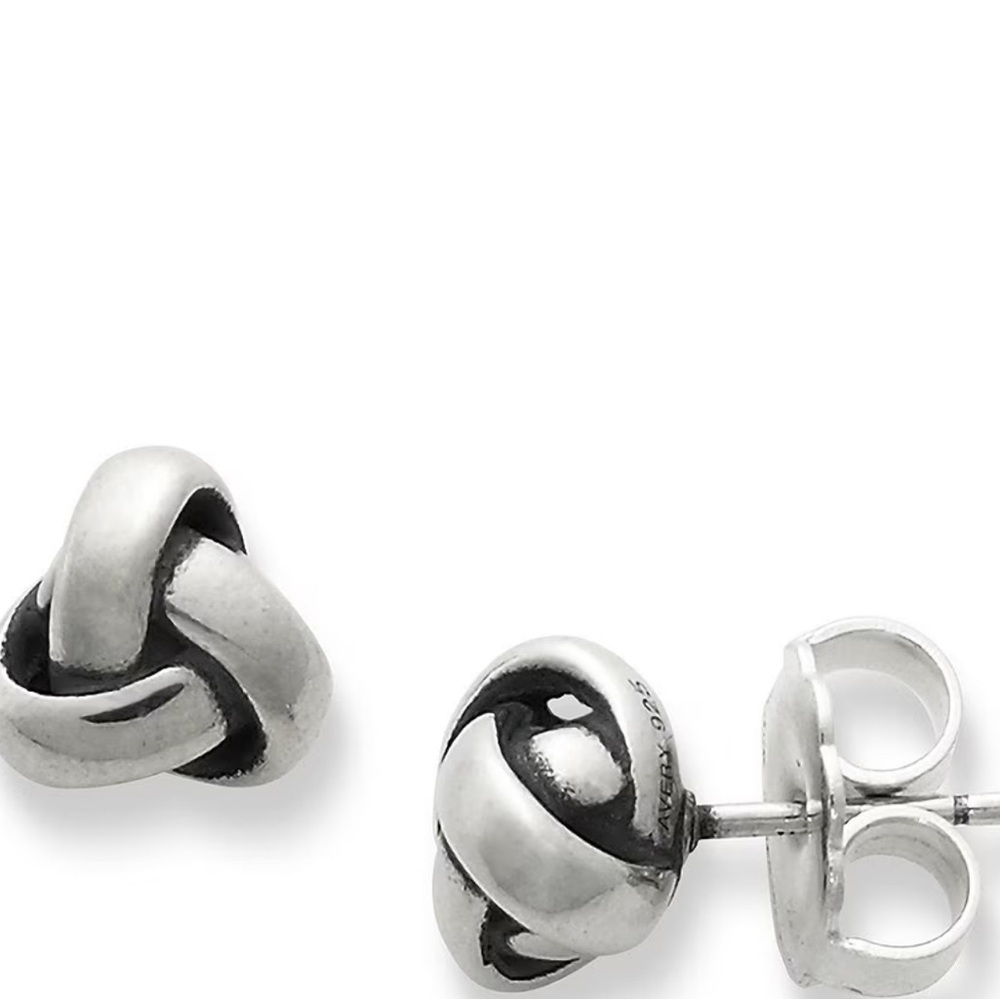 James Avery Sterling Silver Woven Knot Earrings
